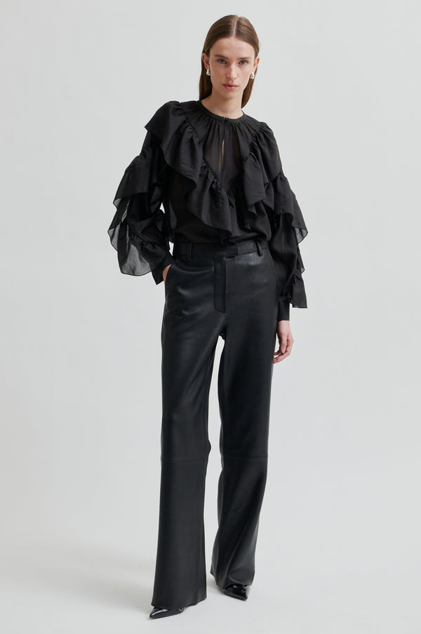 Aluna Bonded Leather Trousers