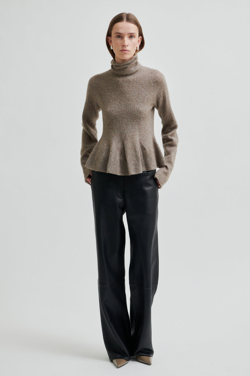 Aluna Bonded Leather Trousers