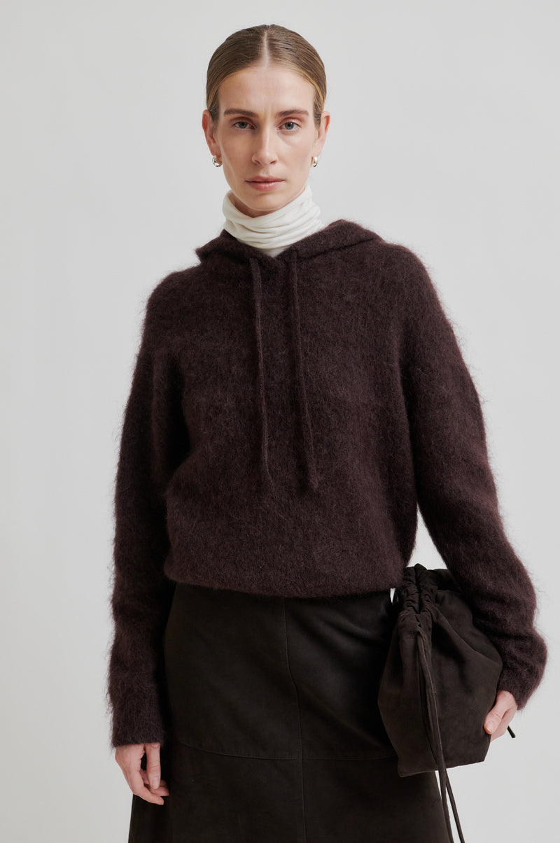 Anneleen Knit Hoodie