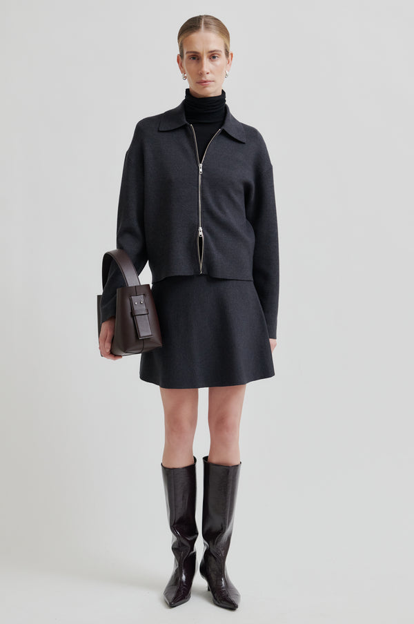 Siv Knit Short Skirt