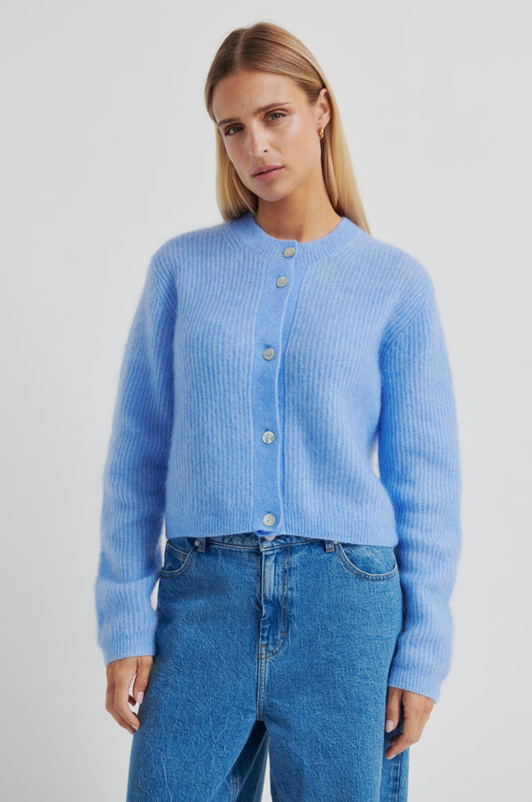 Andrea Knit Rib LS Cardigan