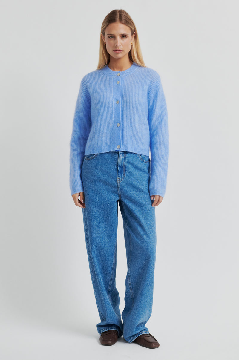 Andrea Knit Rib LS Cardigan