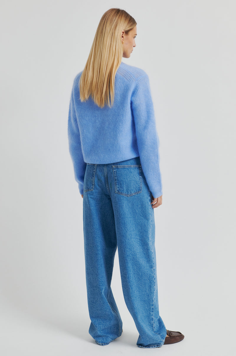 Andrea Knit Rib LS Cardigan