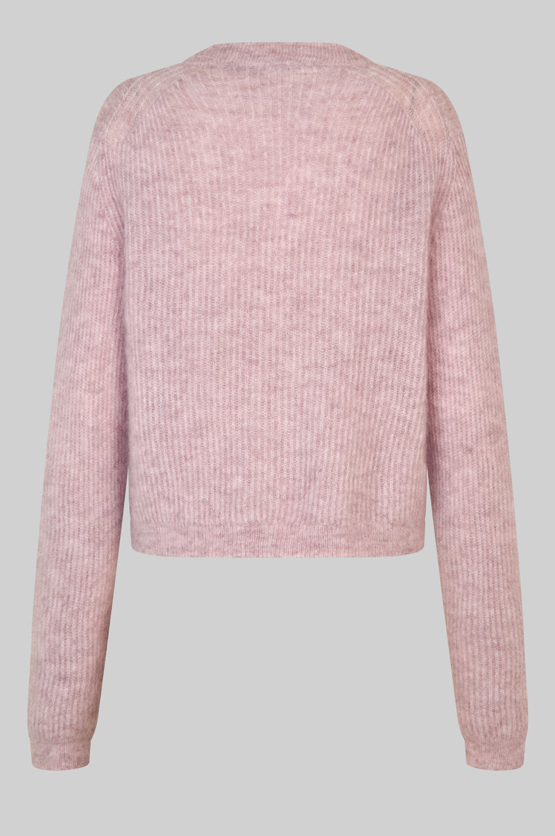 Andrea Knit Rib LS Cardigan