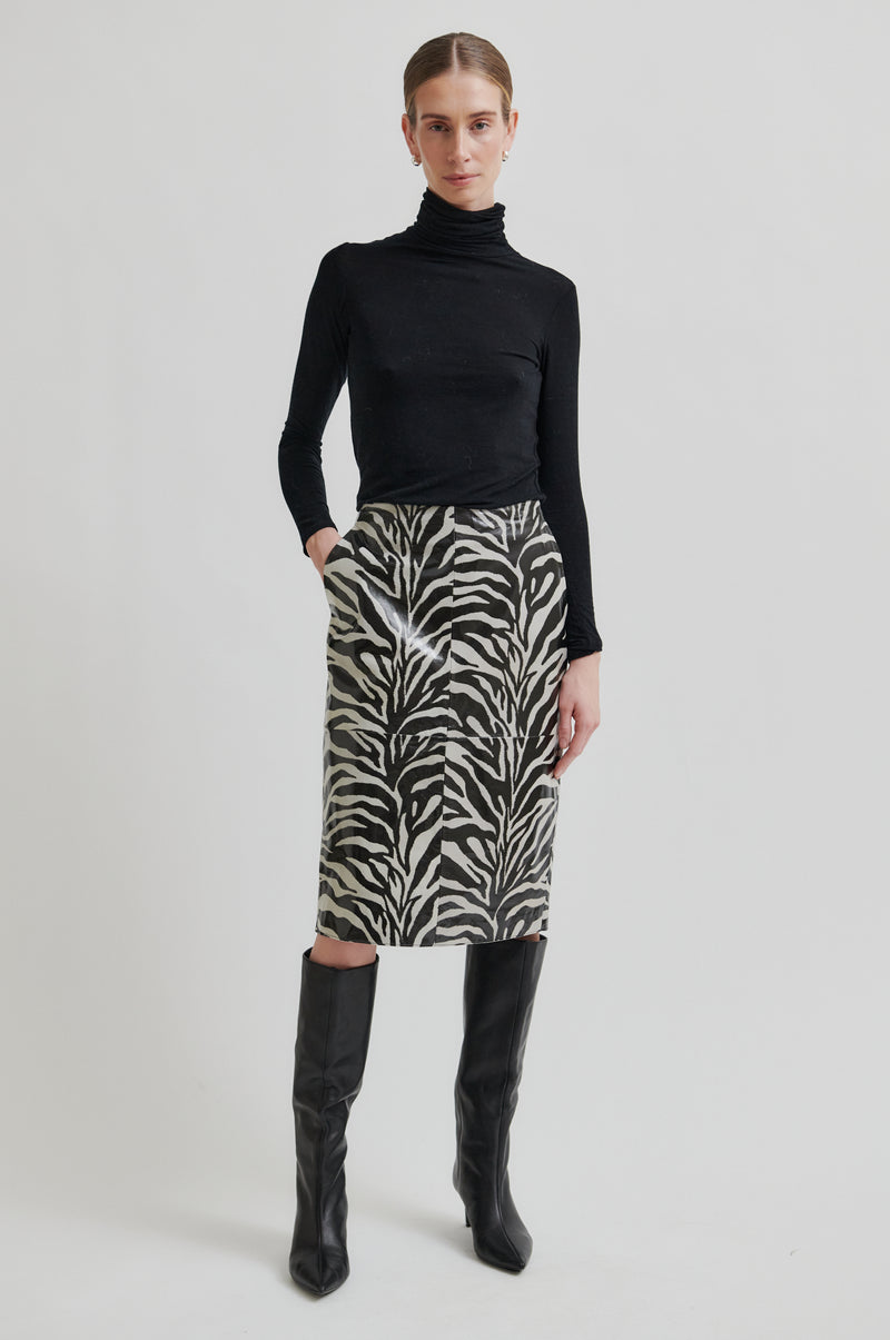 Seba Leather Skirt