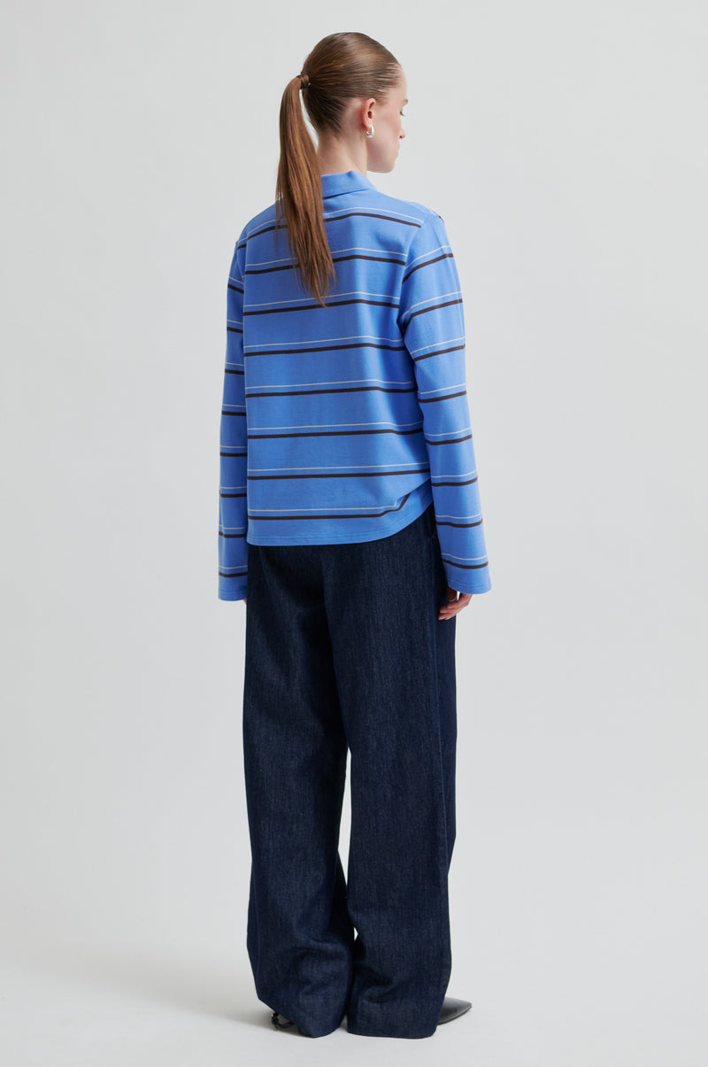 Lovella Striped Polo Tee
