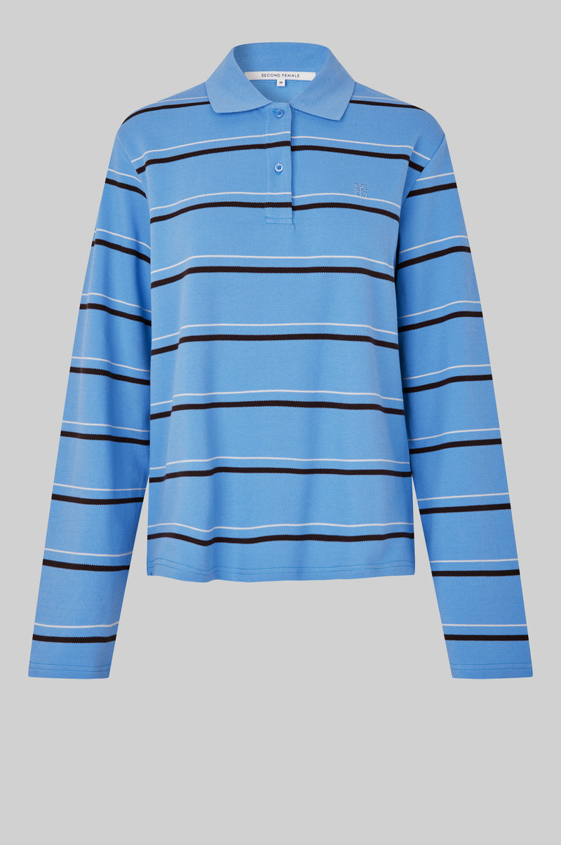 Lovella Striped Polo Tee