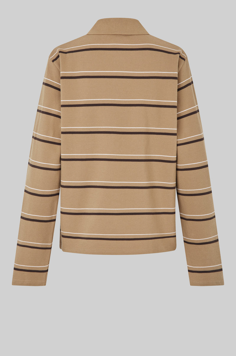 Lovella Striped Polo Tee